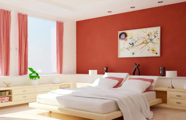 Tranh phong thủy phòng ngủ Mệnh Hỏa